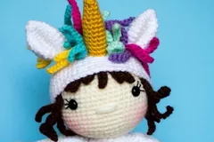 Wanda the Crochet Unicorn Doll Free Crochet Pattern