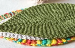 Leafy Washcloth Free Knitting Pattern