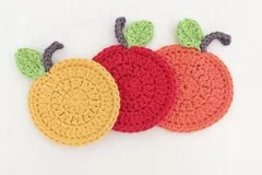 Fruit Coasters Home Accessories Free Crochet Pattern