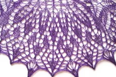 Shawl Lupine Flowers Free Knitting Pattern