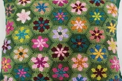 Millefiori Crochet Floral Cushion Free Pattern