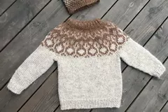 Nordic style knitted sweaters for kids