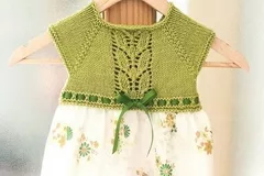 Retro dress Free Knitting Pattern