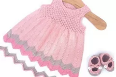 Chevron Dress Free Knitting Pattern