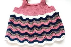 Child’s Glamour Dress Free Knitting Pattern