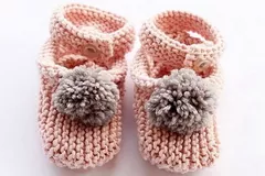 Baby Slippers Free Knitting Pattern