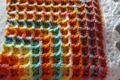 Raised Squared Waffle Free Crochet Pattern