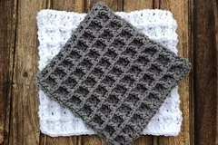 Waffle Stitch Washcloth