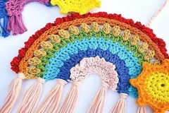 Boho Crochet Rainbow Free Crochet Pattern