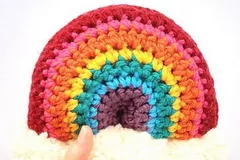 Brighten Your Day Crochet Rainbow Stuffie Free Pattern