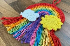 Hanging Rainbow Free Crochet Pattern