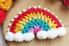 Rainbow Wall Hanging Free Crochet Pattern