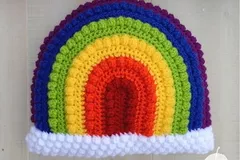 Crafty Rainbow Pillow Free Crochet Pattern