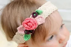 Boho Flower Headband Free Crochet Pattern