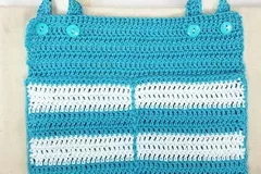 Multi-Pocket Tote Crochet Organizer