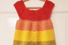 Rainbow Dress Crochet Pattern Free