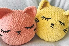 Cat Pillows Free Crochet Pattern