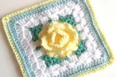 Lemon Rose Free Crochet Pattern