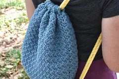 Summer Drawstring Backpack Free Crochet Pattern