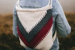 Wanderlust Chevron Backpack Free Crochet Pattern