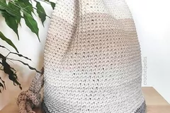 Easy Drawstring Bag Free Crochet Pattern