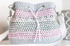 Mosaic Bucket Bag Free Crochet Pattern