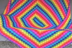 Oblong Wool-Eater Blanket Free Crochet Pattern