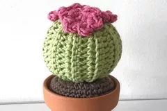 Mini Round Barrel Cactus Free Crochet Pattern