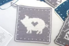 Pig Potholder Free Crochet Pattern