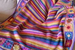 Cosy Stripe Blanket Free Crochet Pattern 5