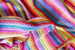 Cosy Stripe Blanket Free Crochet Pattern 2