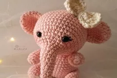 Pink Crochet Elephant Pattern