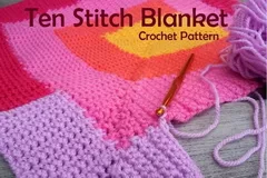 Ten Stitch Blanket Free Crochet Pattern