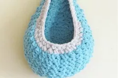 Hanging Basket Free Crochet Pattern