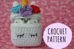 Unicorn Airpods Case Crochet Pattern