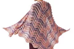 On Crest of Wave Shawl Free Crochet Pattern