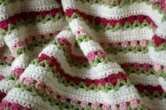 Crochet Flowers In A Row Free Pattern