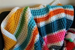 Waffle Stitch Crochet Blanket Free Crochet Pattern