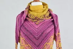 Carina Mosaic Shawl Free Crochet Pattern