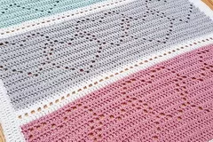 Linked Hearts Blanket Free Crochet Pattern