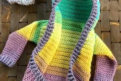 Child Size Hooded Cardigan Free Crochet Pattern