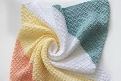 Lovely Textured Baby Blankets Free Crochet Pattern