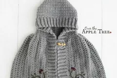 Hooded Cape Free Crochet Pattern for Girl