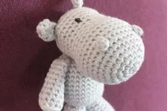 Tom Hippo Keychain Free Crochet Pattern