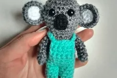 Koala Amigurumi Keychain Free Crochet Pattern