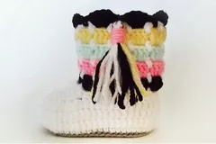 Southwestern Booties Free Crochet Pattern