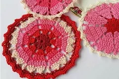 Vintage Heart Coaster Free Crochet Pattern