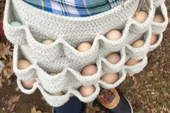 Crochet Egg Gathering Apron Free Pattern