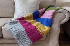 Cottage Blanket Free Crochet Pattern