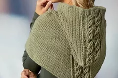 Cabled Hooded Cowl Free Crochet Pattern